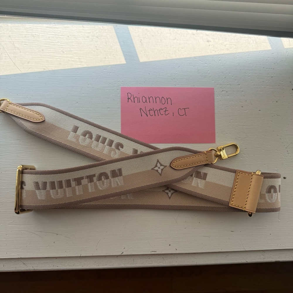 Louis Vuitton adjustable jacquard strap